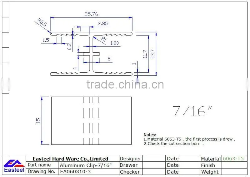 Galvanized steel plywood clips