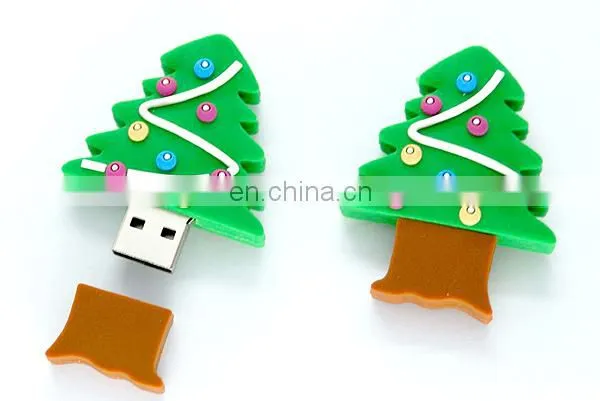 pvc mold for christmas good quality usb flash drives 2/4/8/16G full capacity usb flash memory drives usb stick