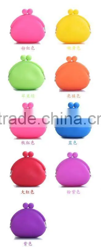 attractive silicone smart wallet , fancy silicone coin purse,coin purse with zipper