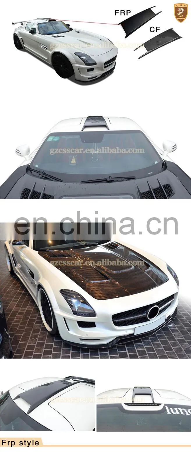 Good fitment car carbon fiber roof vent parts Suitable for mecedes SLS class Roof air outlet