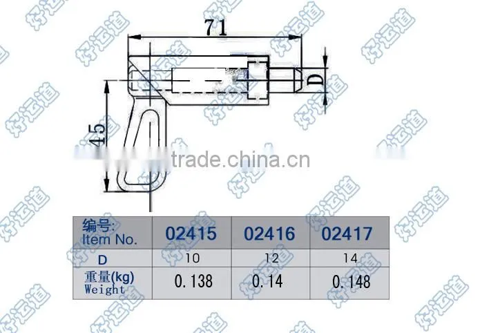 02415 Spring latch bolt door lock bolt latches