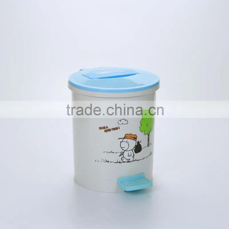 10L Novelty Foot pedal Plastic Trash Can garbage bin waste bin