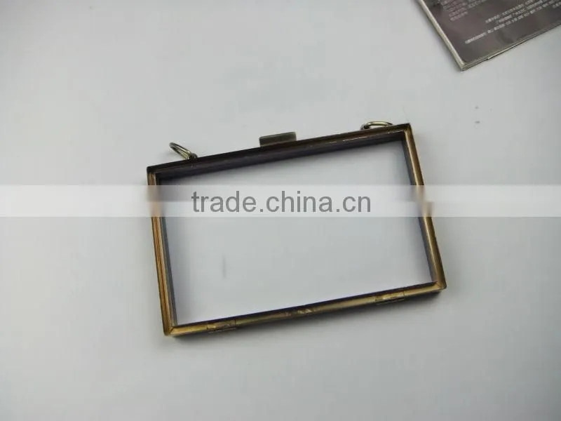 2014!New Fashion Antique Brass Metal Purse Bag Frames With Clasp Loop