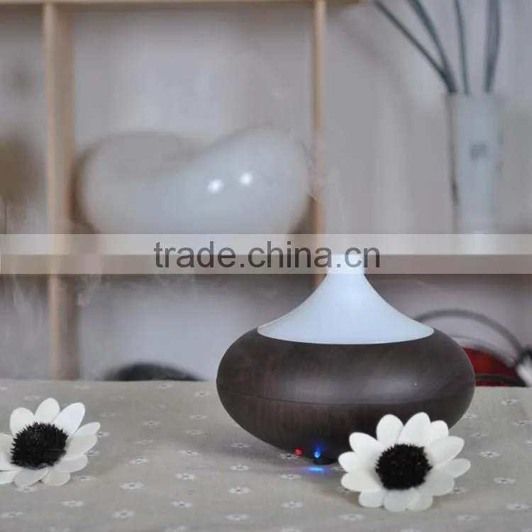 Ultrasonic Aroma Essential Oil Diffuser dark wood grain