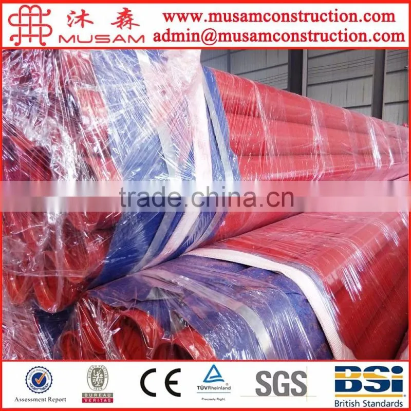 Red Lacquer Grooved Steel Pipe Powder coated for Fire Protection service