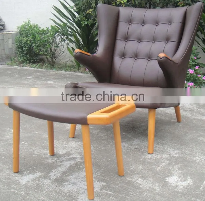 modern classic bauhaus leather lounge chair