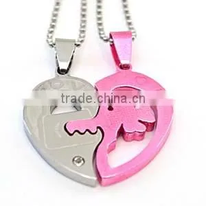 Mothers Day Wholesale Gifts Crystal Heart Silver Pendant For Friends