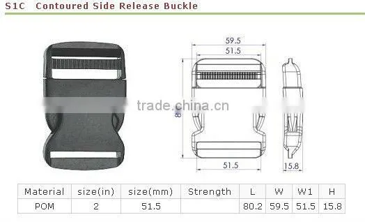 Wholesale plastic baby car reversible seat custom belt buckle