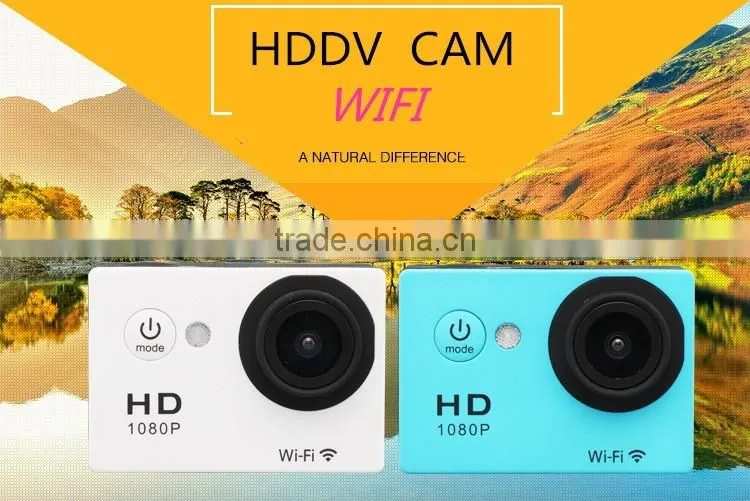 wifi sport action camera fu hd 1080p waterproof video camera