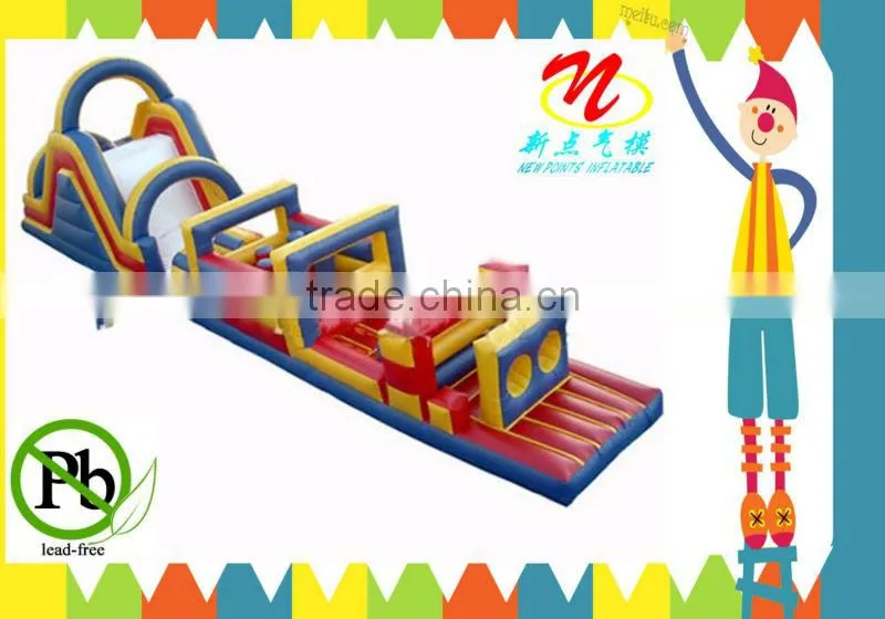 Outdoor inflatable obstacle course rental for adults and kids