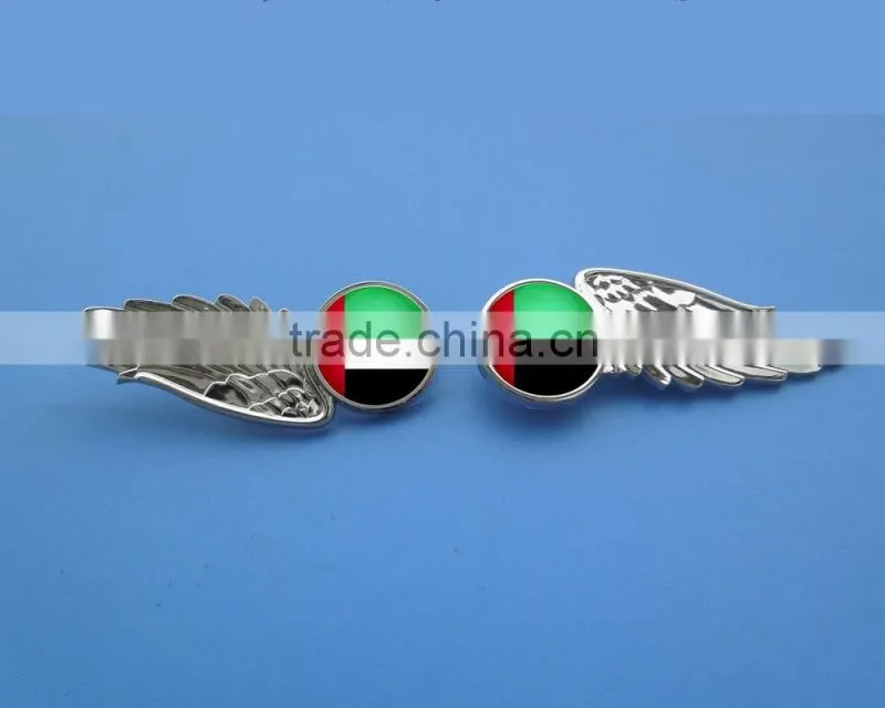 2016 National Day Gifts UAE Flag Half Pilot Wing Pin Badge