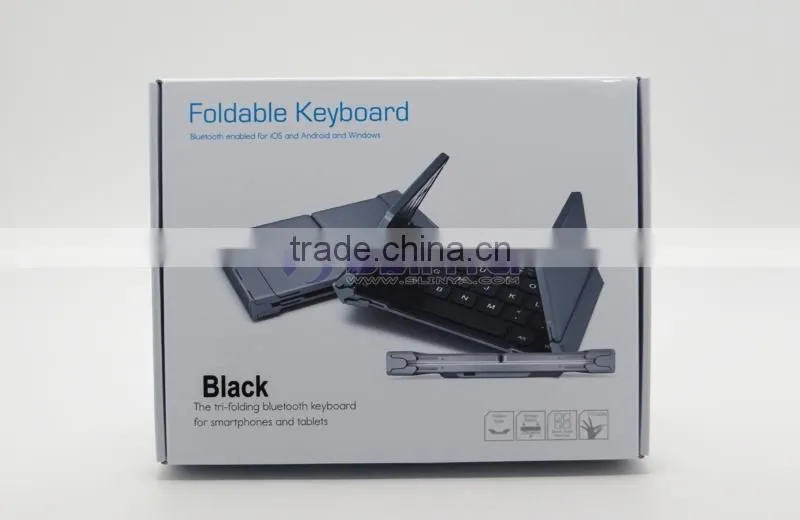 Folding Mini Ultra-thin WirelessBluetooth Keyboard For Smartphone Tablet PC Compatible with iOS Android Window System