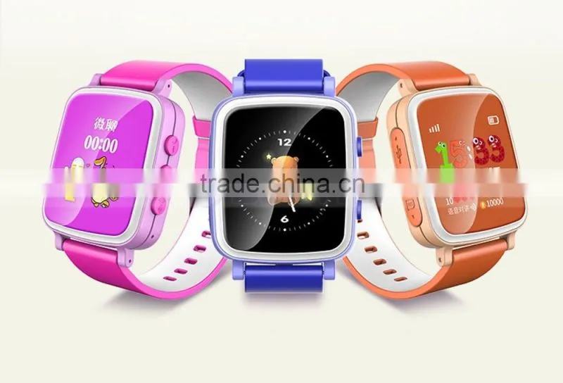 Colorful 1.44inch Screen Kids Phone Wrist Watch Mobile Phone GPS Child Locator Watch