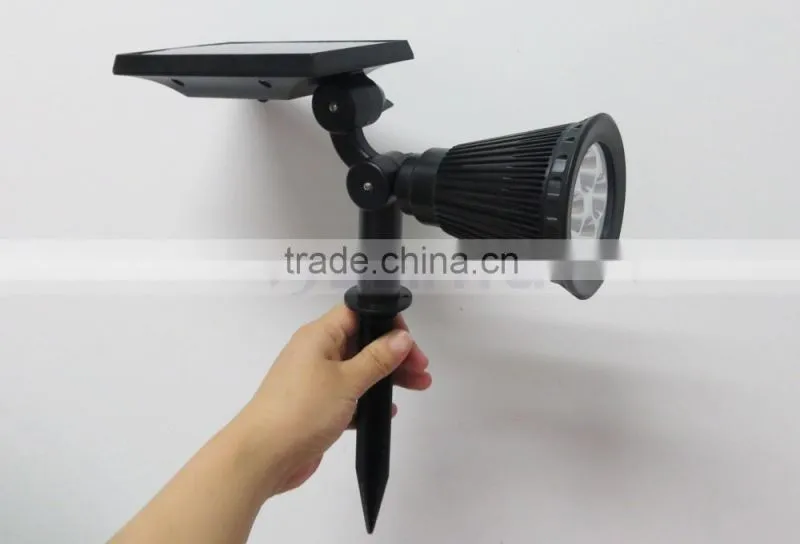Waterproof Landscape 4 LED Solar Spotlight Outdoor Wall Lamp