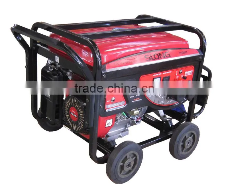 Key start 6.0kw gasoline generator with wheel kit