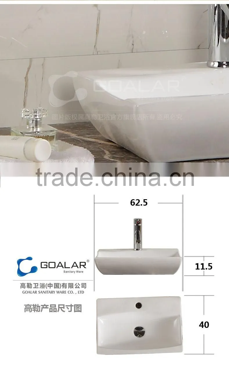 New style ceramic wash basin convenient cleaning countertop ceramic art basin