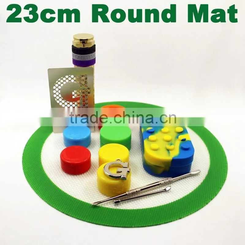 23 diameter silicone bho oil mats fda slick dab jar pads silicone rubber pad for dab wax concentrate mats silicon