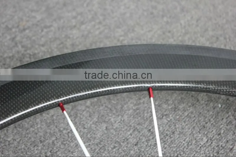 China wholesale bicycle parts carbon road bike wheels 50mm clincher MT-50C