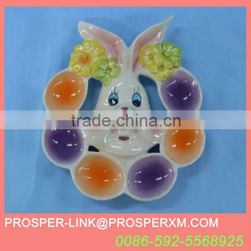 Easter ceramic egg tray for sale