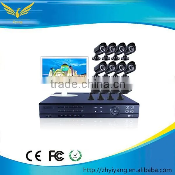 24CH CIF H.264 DVR with 600TVL IR waterproof bullet Camera