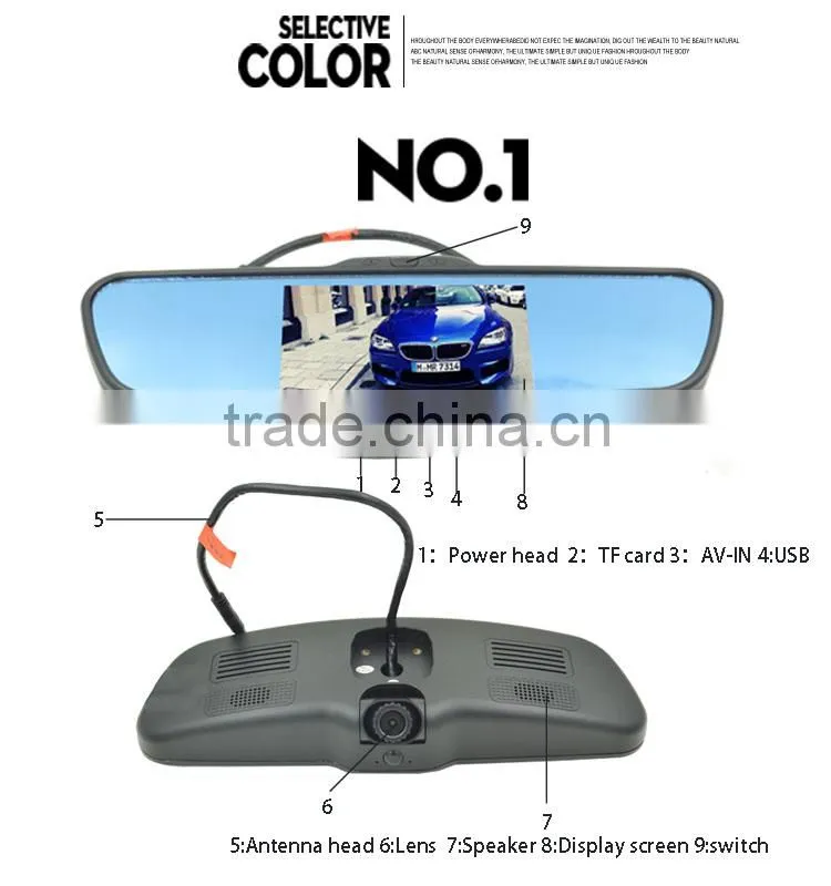 2015 mitsubishi pajero car rearview camera dvr