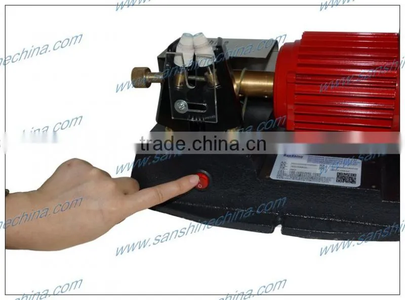Bench twin cone fiberglass wire stripping machine