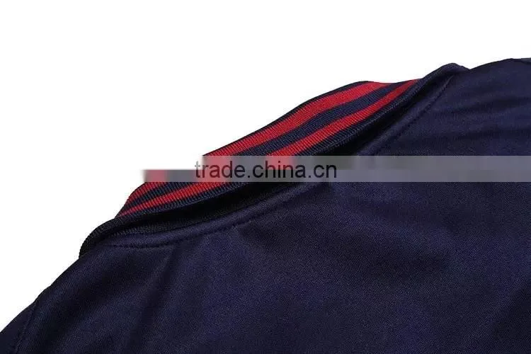 Mens 100% polyester zipped man soccer track jacket Sportwear