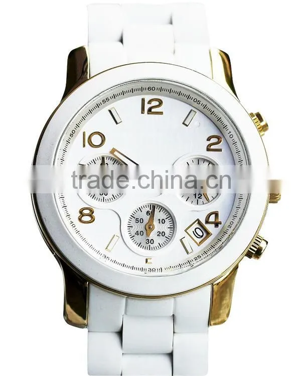 Silicon band luxury comfortable wear lady watch made in china factory