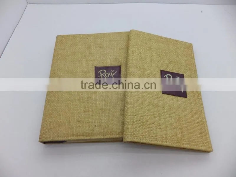 Fashion A4 PU Leather 6pages Menu Cover