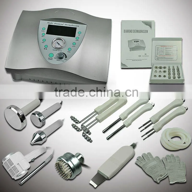 8in1 diamond microdermabrasion facial machine &photon microcurrent