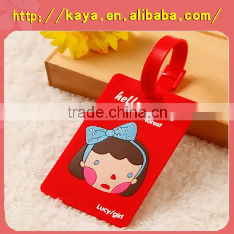 Embossed soft PVC travel gift items
