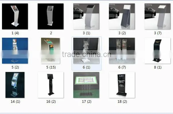 Free Standing Leaflet Holder acrylic tabletop brochure display