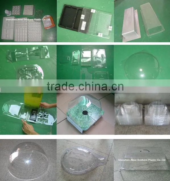 clear PET plastic fruit tray,blister packing box for fruit