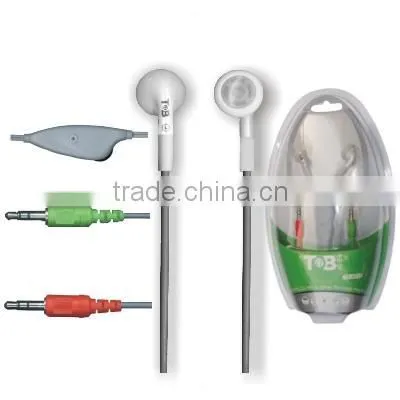 Consumer electronic computer accessory in bulk free sample cheap earphones with microphone for laptop computer