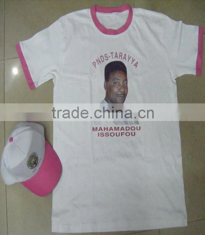 promotional election campaign photo printing 100%cotton hats customized