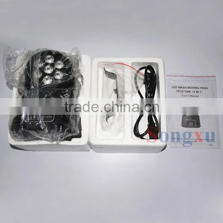 wholesale competitive price rgbw 7x10w led mini moving head wash light