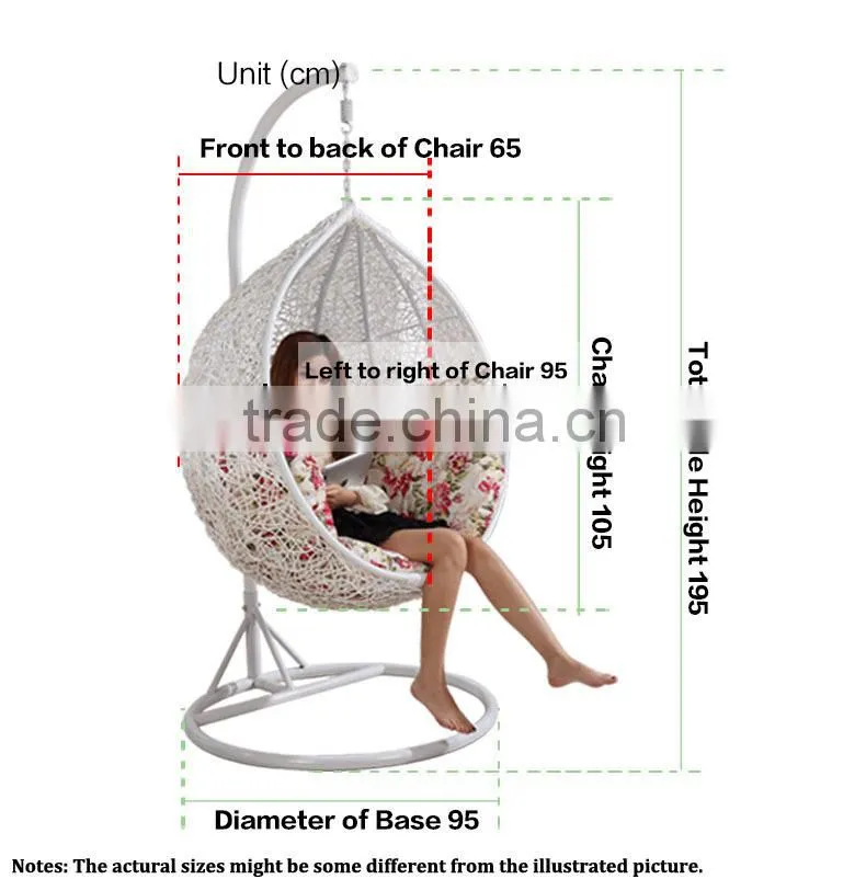 hanging round wicker chair