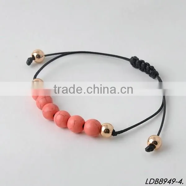 2016 Handmade stretch rope turquoise bracelets