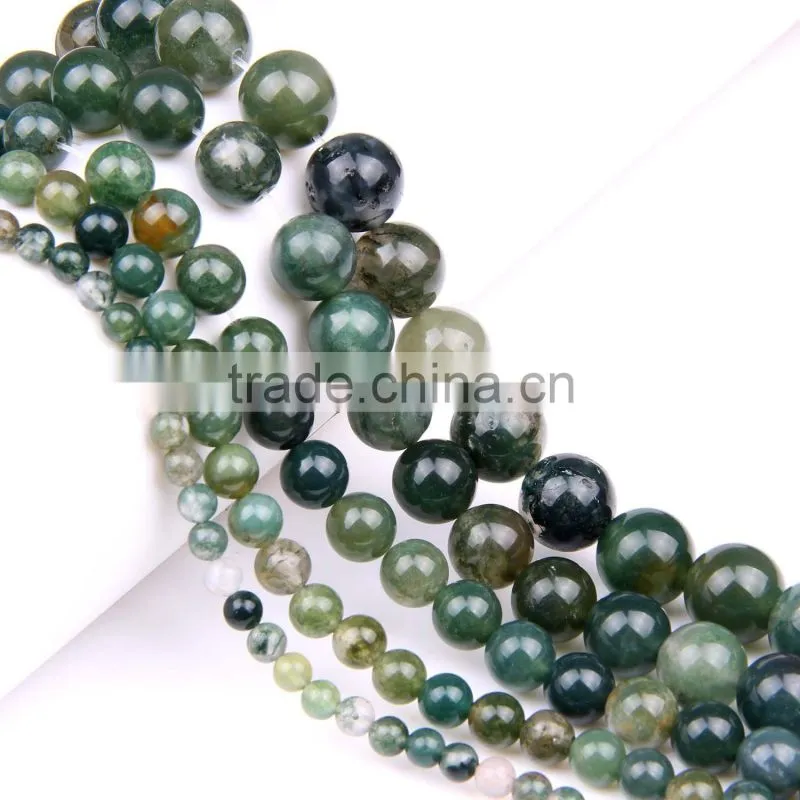 6mm picture jasper loose gemtone beads with 1.5mm hole