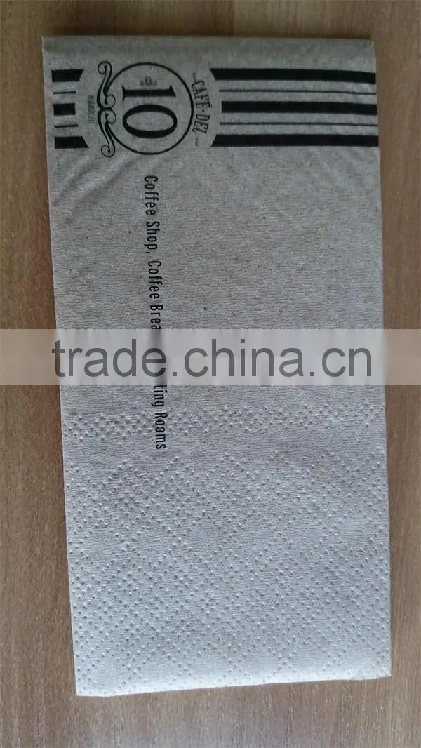 kraft/brown color/natural color napkin in rectangular shape