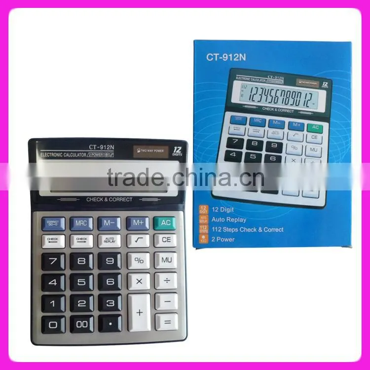 Big size 112 steps check correct desktop calculator CT-912