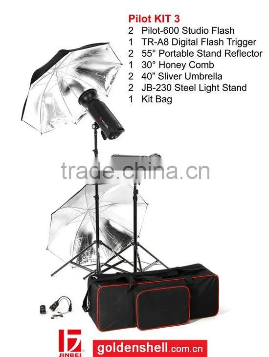 JINBEI Photographic Manufactuer P Series Flash Light Kit 3