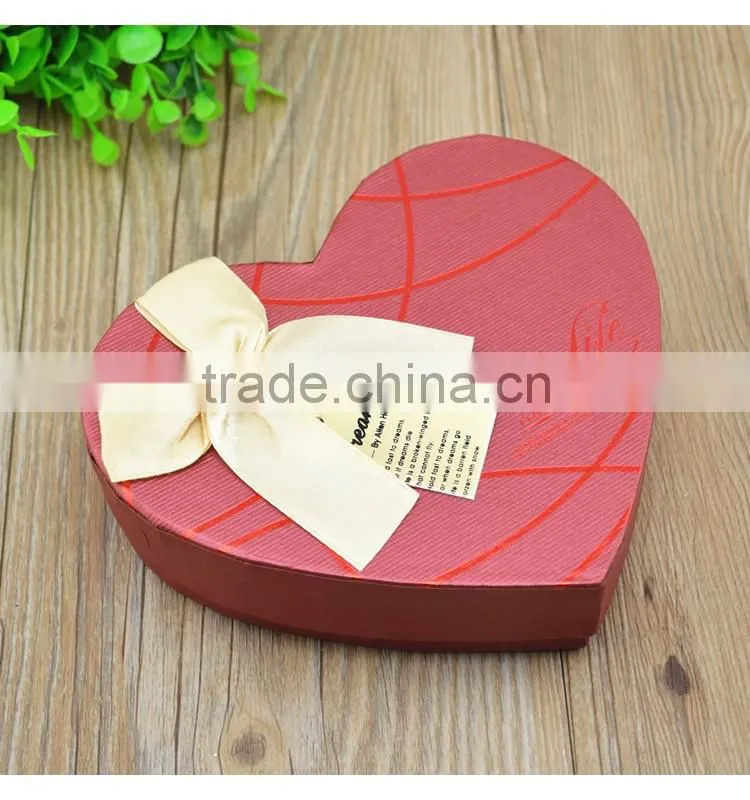 2016 fashion heart shape chocolate gift box
