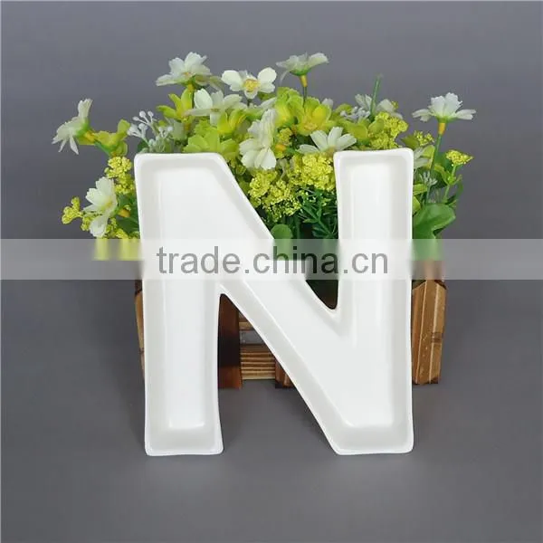 ceramic dish letters alphabet
