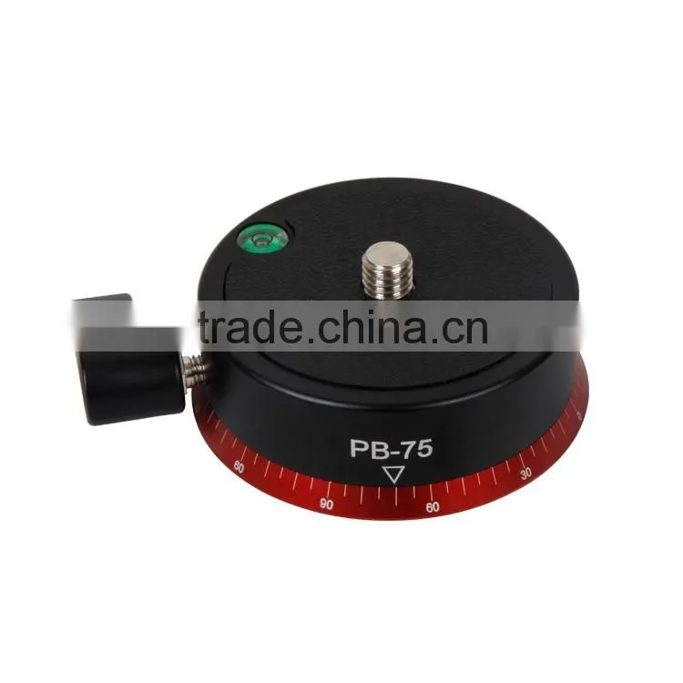 Speed adjustment panning tripod leveling base head PB-75