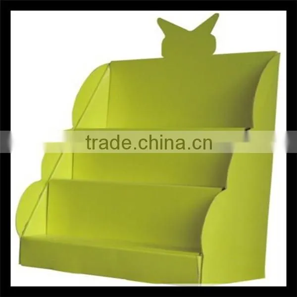 Retail store portable corrugated cardboard floor display stand / boxes for cd, dvd product