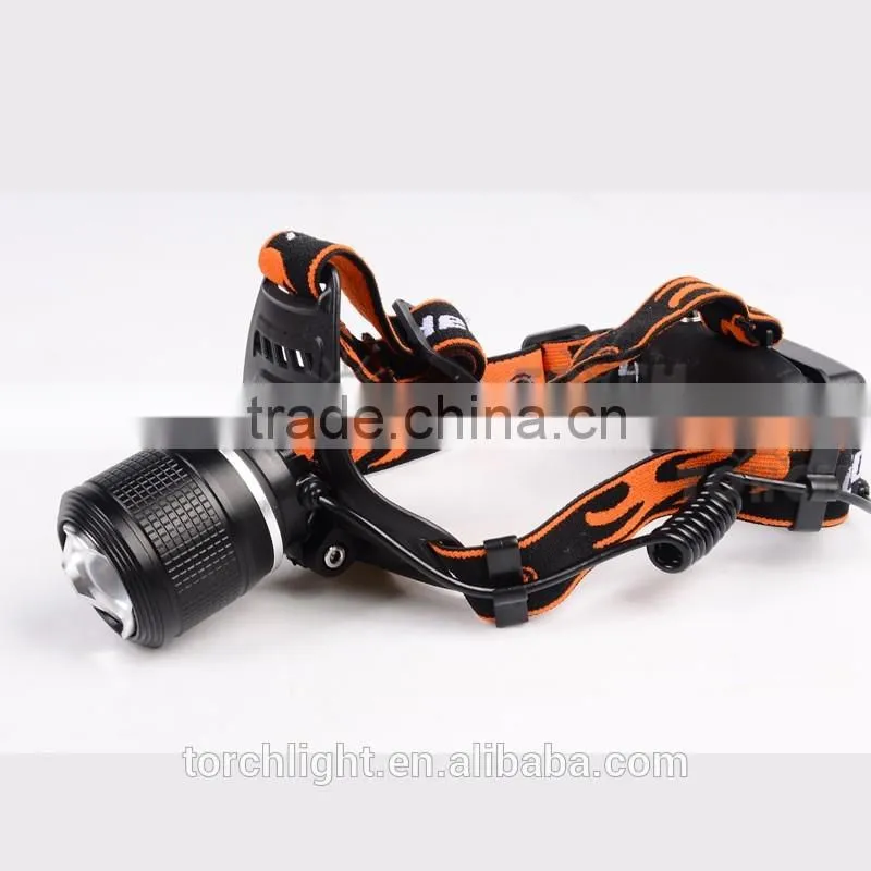 Super Power ultra bright led headlamp high quality fishing head light zoomable led fish lamps miner