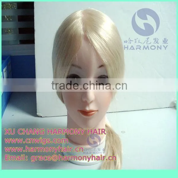 HARMONY STOCK 100% human hair hair styling heads for practice