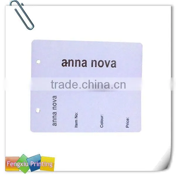 China OEM Printed Garment Paper Hangtag