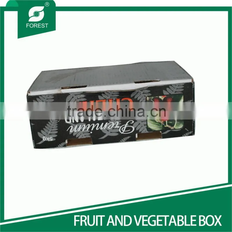 WAX-COATED CORRUGATED BOX FRESH FRUITS CARTON BOXES WITH LID
